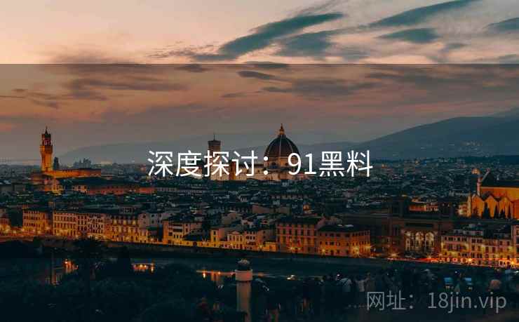 深度探讨:91黑料