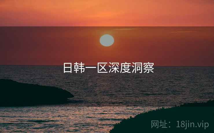 日韩一区深度洞察
