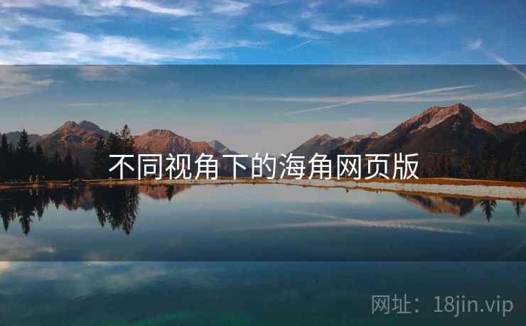 不同视角下的海角网页版